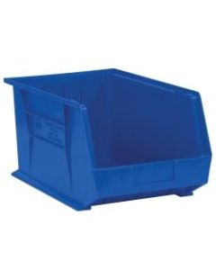 Office Depot Brand Plastic Stack & Hang Bin Boxes, Small Size, 5 3/8in x 4 1/8in x 3in, Blue, Pack Of 24