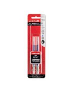 uni-ball 207 Impact RT Gel Pen Refills, Bold Point, 1.0 mm, Blue, Pack Of 2 Refills