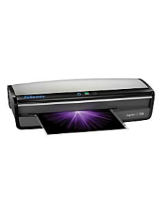 Fellowes Jupiter 2 125 12.5in Laminator With Pouch Starter Kit, 5.12inH x 21.25inW x 8.19inD, Silver/Black