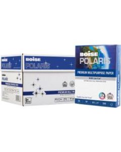 Boise POLARIS Premium Multi-Use Paper, Letter Size (8 1/2in x 11in), 97 (U.S.) Brightness, 24 Lb, FSC Certified, Ream Of 500 Sheets, Case Of 10 Reams