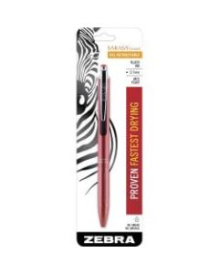 Zebra Sarasa Grand Retractable Pen, Medium Point, 0.7 mm, Rose Gold Barrel, Black Ink