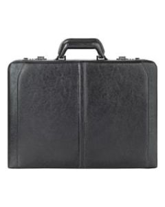 Solo Broadway 16in Leather Attache, Black