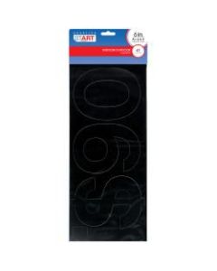 Creative Start Self-Adhesive Numbers and Symbols, 6in, Helvetica, Black, Pack of 41