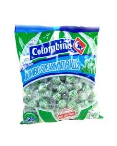 Colombina Jumbo Mint Balls, Spearmint, Approximately 120 Pieces, 3-Lb Bag