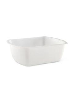 Medline Rectangular Plastic Washbasins, 6 Qt, Clear, Pack Of 50