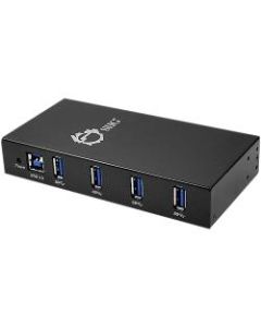 SIIG 4-Port Industrial USB 3.0 Hub with 15KV ESD Protection - USB - External - 4 USB Port(s) - 4 USB 3.0 Port(s)