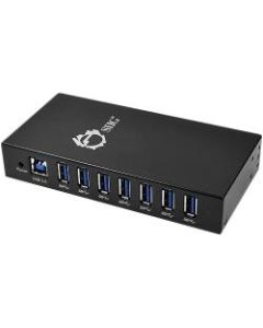 SIIG 7-Port Industrial USB 3.0 Hub with 15KV ESD Protection - USB - External - 7 USB Port(s) - 7 USB 3.0 Port(s)