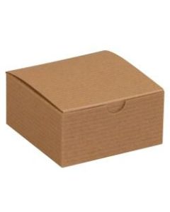 Office Depot Brand Gift Boxes, 4inL x 4inW x 2inH, 100% Recycled, Kraft, Case Of 100