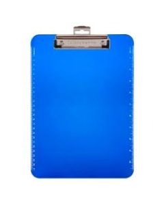 Office Depot Brand Plastic Clipboard, 9in x 12-1/2in, Blue