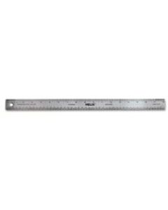 Helix Stainless Steel Ruler - 18in Length - Metric, Imperial Measuring System - Stainless Steel