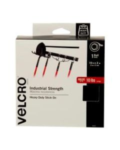VELCRO Industrial Strength Self Stick Tape, 10ft x2in, Black