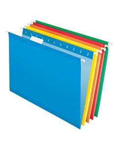 Office Depot Brand Hanging Folders, 15 3/4in x 9 3/8in, Assorted Primary Colors, Box Of 25