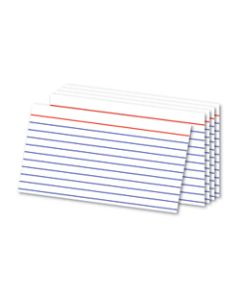 Office Depot Brand Ruled Index Cards, 3in x 5in, White, Pack Of 500