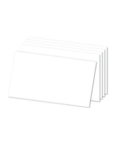 Office Depot Brand Blank Index Card, 5inx 8in, Pack Of 100