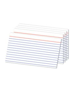 Office Depot Brand Ruled Index Cards, 5in x 8in, White, Pack Of 100