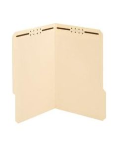Office Depot Brand Reinforced Manila Folder With 2 Embossed Fasteners, 1/3-Cut Tabs, Legal Size, Box Of 50