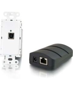 C2G TruLink USB 2.0 Superbooster Wall Plate Transmitter to Dongle Receiver Kit