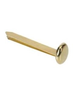 OfficeMax Solid Brass-Plated Round-Head Fasteners, 3/4in, Pack Of 100
