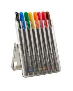 Sharpie Pens With Hard Case, Fine Point, Assorted Ink Colors, Pack Of 8