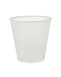 Medline Disposable Plastic Drinking Cups, 5 Oz, Translucent, 100 Cups Per Bag, Case Of 25 Bags