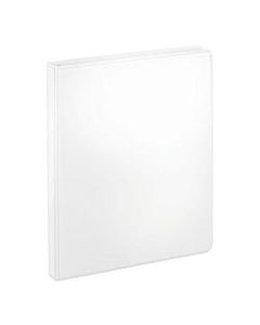 Office Depot Brand Durable View 3-Ring Binder, 1/2in Round Rings, 61% Recycled, White