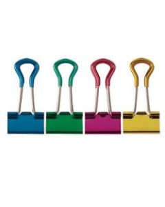OfficeMax Grip Binder Clips, Small, Assorted Colors, Pack Of 24