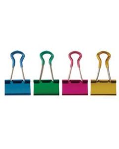 OfficeMax Grip Binder Clips, Medium, Assorted Colors, Pack Of 12