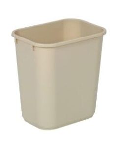 Highmark Standard Wastebasket, 3 1/4 Gallons, Beige