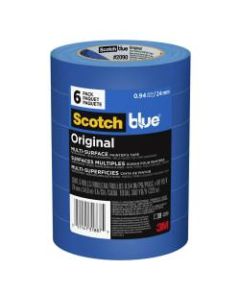 ScotchBlue Original Multi-Surface Painters Tape, 0.94in x 60 Yd., Pack Of 6 Rolls