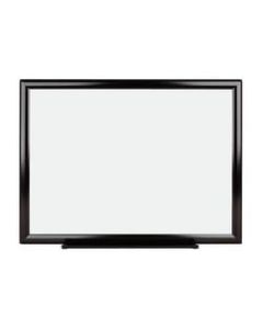 Office Depot Brand Melamine Non-Magnetic Dry-Erase Whiteboard, 18in x 24in, Aluminum Frame With Black Finish