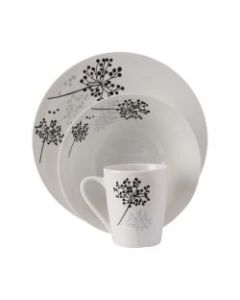 Gibson Netherwood 12-Piece Dinnerware Set, White