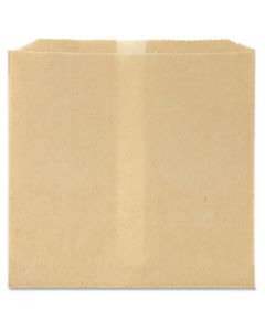 Hospeco Feminine Hygiene Receptacle Liners - 8in Width x 8in Length x 7in Depth - Brown - Paper, Wax - 500/Carton - Waste Disposal
