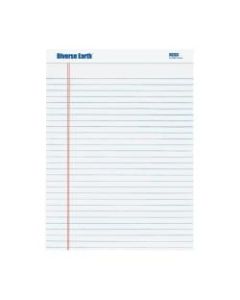 Diverse Earth 100% Recycled Legal Pad, Legal Ruled, 50 Sheets, White, 8 1/2in x 11 3/4in