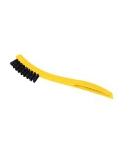 Rubbermaid Commercial Synthetic-Fill Tile and Grout Brush, 8-1/2 inches Yellow Plastic Handle, Sold as One Brush