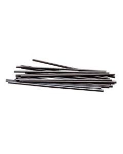 Afflink Plastic Sip-Through Stir Sticks, 5in, Black, Box Of 1,000