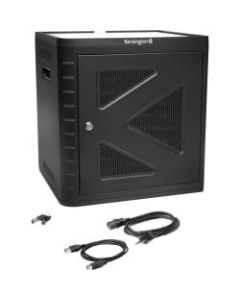 Kensington Charge & Sync Cabinet, Universal Tablet - Black - Tabletop - Black
