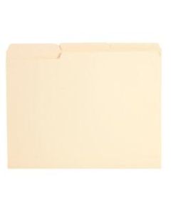 Office Depot Brand Reinforced File Folders, 1/3-Cut Tabs, Letter Size, Manila, Box Of 100