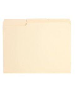 Office Depot Brand Reinforced File Folders, 1/3-Cut Tabs, Legal Size, Manila, Box Of 100