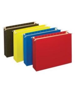 Office Depot Brand Hanging Pockets With Full-Height Gussets, Letter Size (8-1/2in x 11in), 3 1/2in Expansion, Assorted Colors, Pack Of 4
