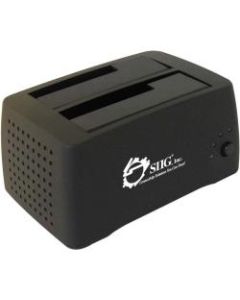 SIIG Cool Dual SATA to USB 2.0 Docking Station - 3.5in - 1/3H Hot-swappable - External
