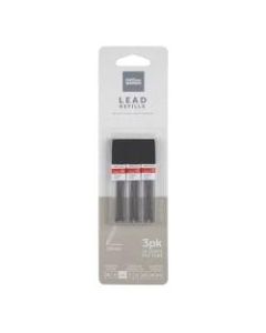 Office Depot Brand Lead Refills, 0.5 mm, HB Hardness, Tube Of 12 Leads, Pack Of 3 Tubes