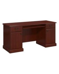 Bush Bennington Credenza, 30 1/2inH x 66 1/8inW x 24inD, Harvest Cherry