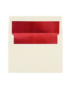 LUX Foil-Lined Invitation Envelopes A4, Peel & Press Closure, Natural/Red, Pack Of 1,000