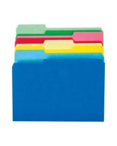 Office Depot Brand 2-Tone File Folders, 1/3 Cut, Letter Size, Assorted Colors, Pack Of 24