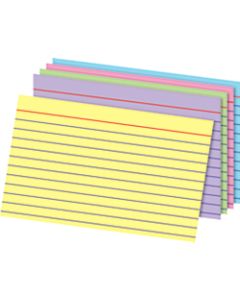 Office Depot Brand Index Cards, 4in x 6in, Rainbow, Pack Of 100