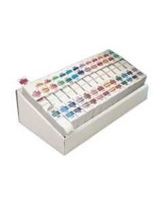 Smead BCCR Bar-Style Color Coded Permanent End-Tab Alphabetical Label Kit, A To Z Labels, Box Of 26 Label Rolls, 500 Labels Per Roll