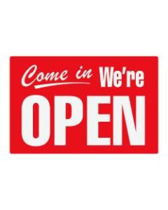 Cosco Open/Closed 2-Sided Sign, 8in x 12in, Red