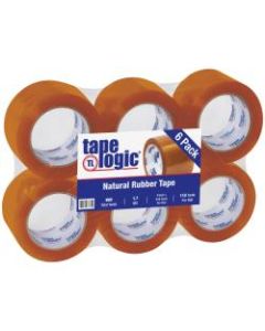 Tape Logic #57 Natural Rubber Tape, 3in x 110 Yd., Clear, Case Of 6