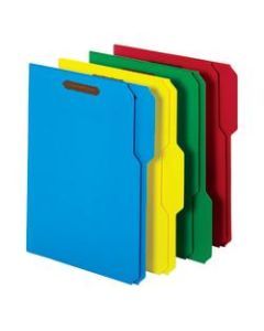 Office Depot Brand File Folders With 2 Fasteners, 1/3 Tab, Letter Size, Assorted Colors, Pack Of 50