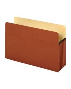 Office Depot Brand Standard File Pocket, 5 1/4in Expansion, Legal Size, Brown, Pack Of 5